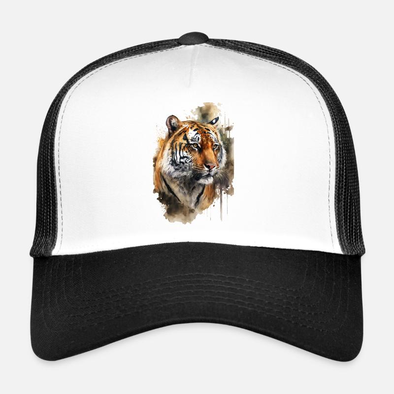 Aquarelle de tigre Casquette trucker 