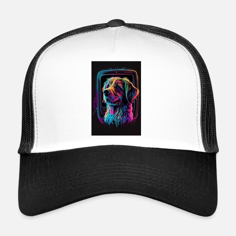 Rainbow Hund Phone Case Edition - Trucker Cap - Weiß/Schwarz