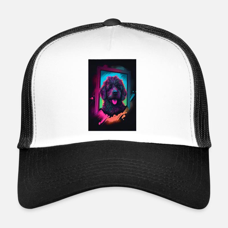 Rainbow Hund Phone Case Edition - Trucker Cap - Weiß/Schwarz