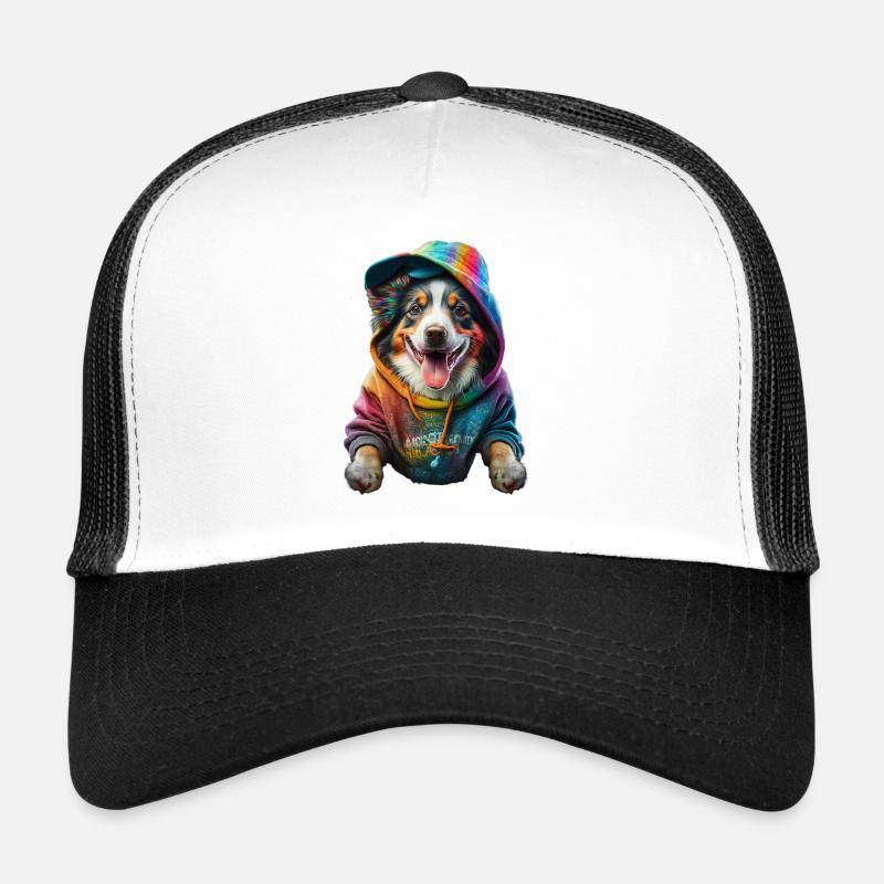 Stylish Pup - Trucker Cap - Weiß/Schwarz