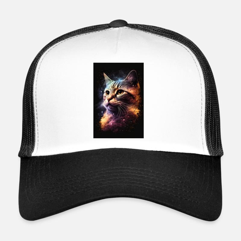 Cat Galaxy Space Space Étoiles froides Casquette trucker 
