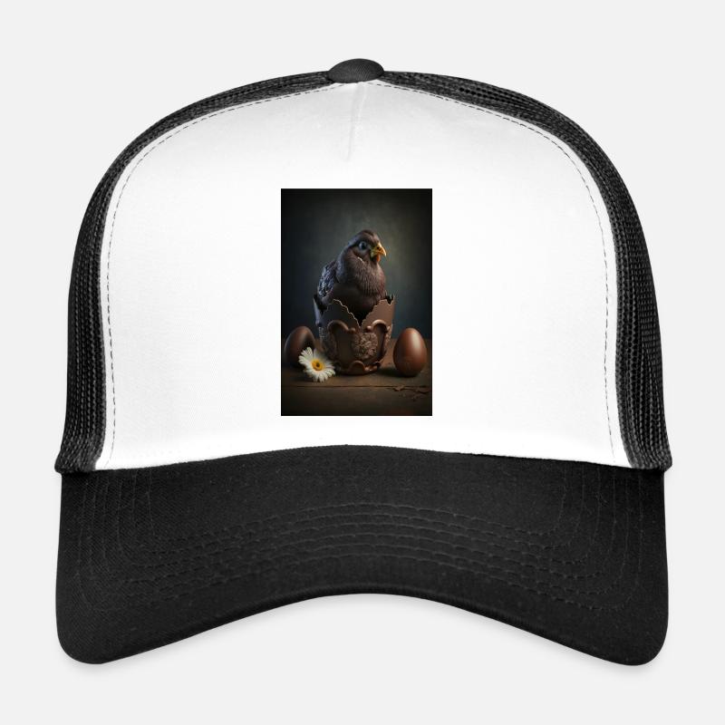 Poussin de Pâques Chocolat Chocolat Oeuf de Pâques Casquette trucker 