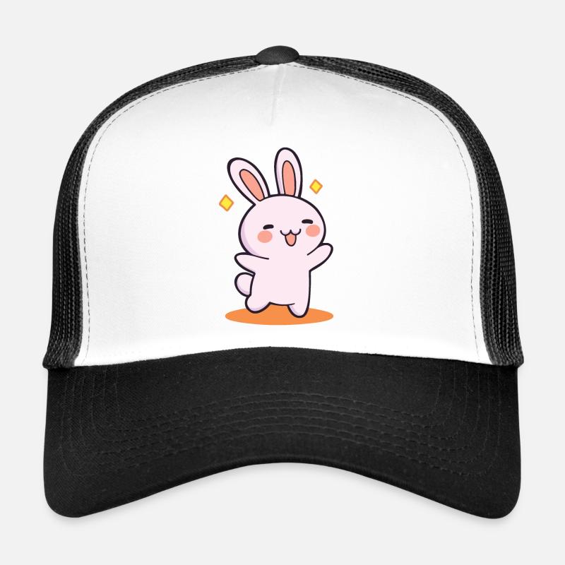 Cute happy rabbit Trucker Cap