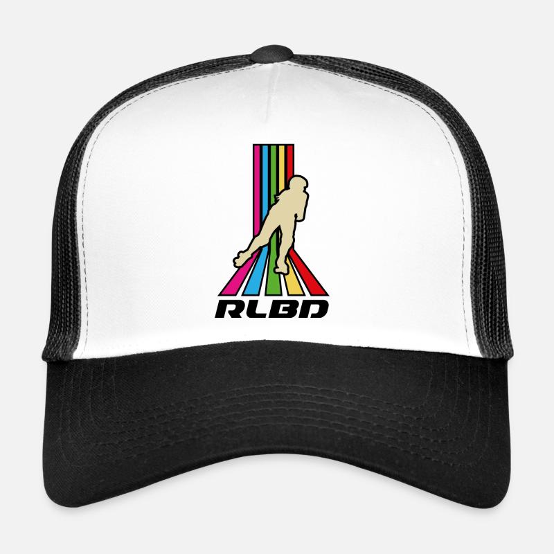 Rollerblade rainbow stripes Trucker Cap