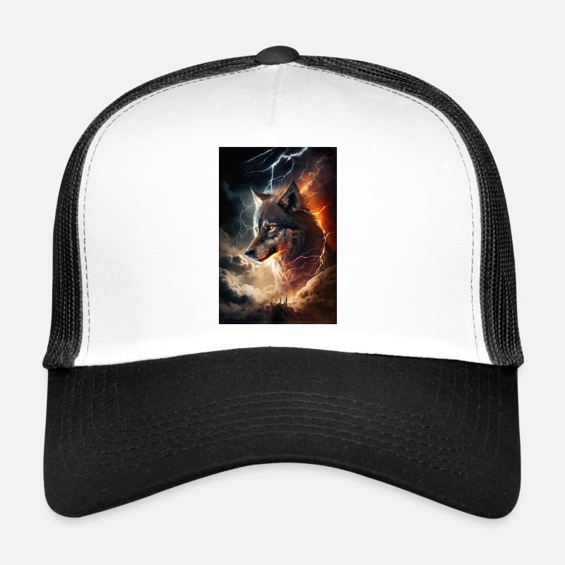 Wolf Blitz Thunder Epic Cool Epic Wolves Casquette trucker 