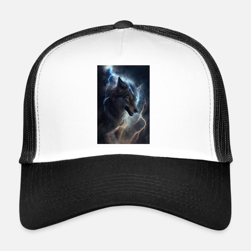 Wolf Blitz Thunder Epic Cool Epic Wolves Casquette trucker 