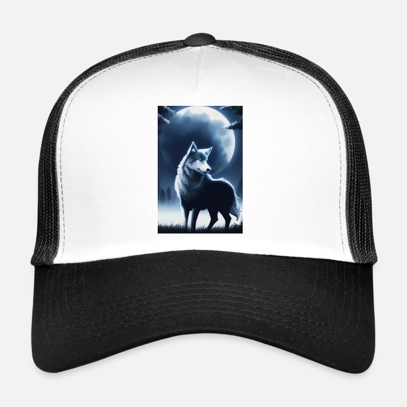 Wolf und Mond Trucker Cap