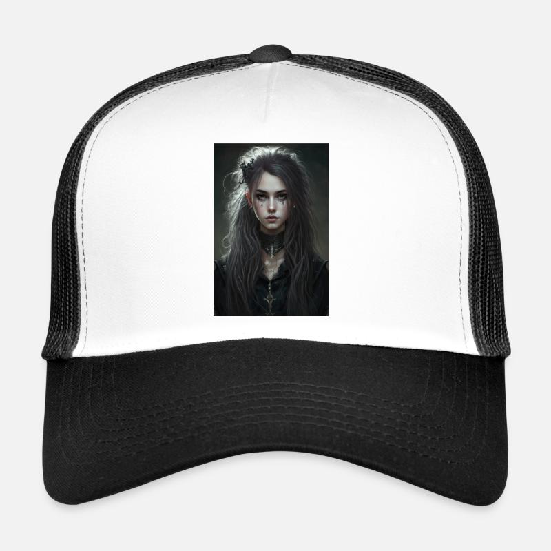 Gothique Mädchen Goth Fille Casquette trucker 