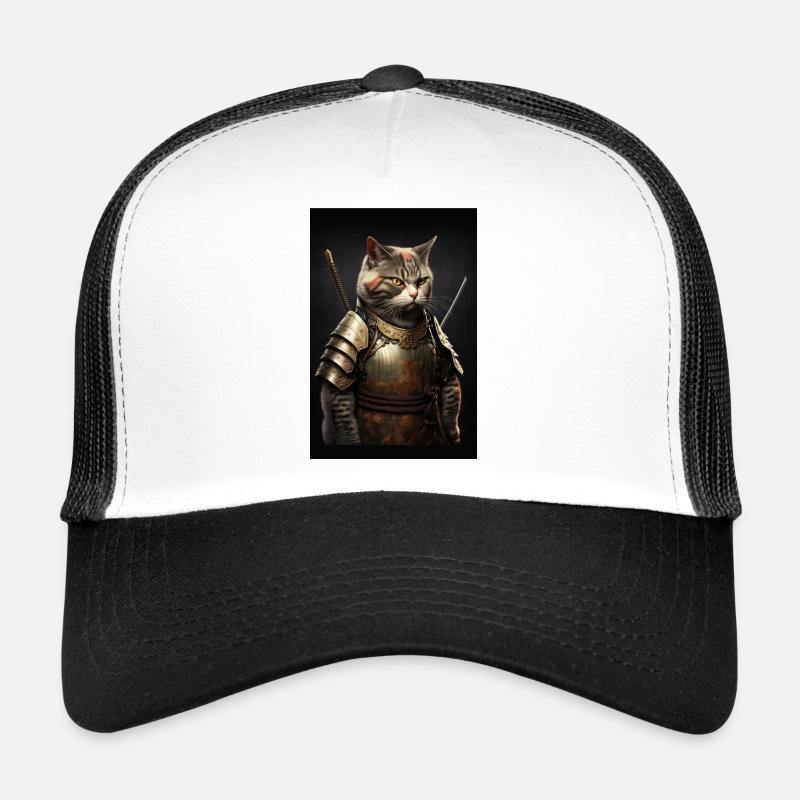 Samurai Katze Cat Cool Japan Krieger Trucker Cap