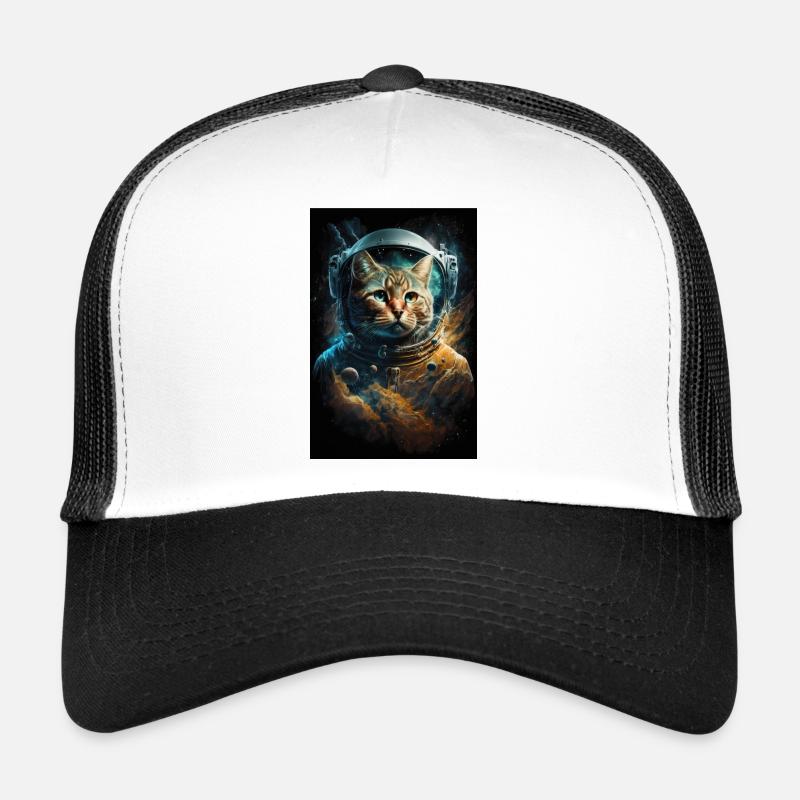 Astronaute Cat Cats Lover Space Space Casquette trucker 