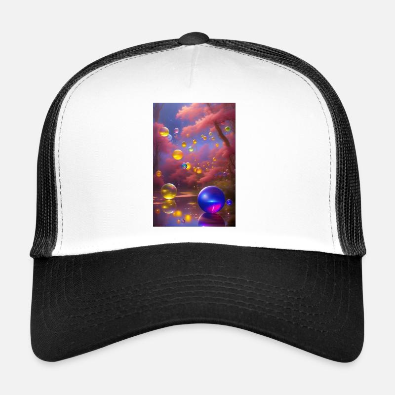 Bulles de savon colorées Casquette trucker 