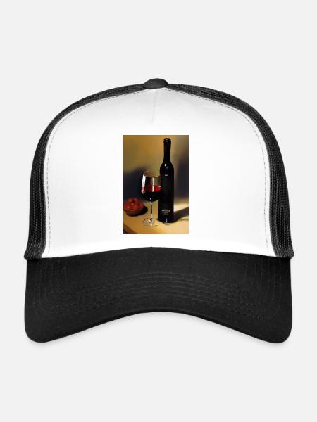 Wine drinkers - Trucker Cap - white/black - Front