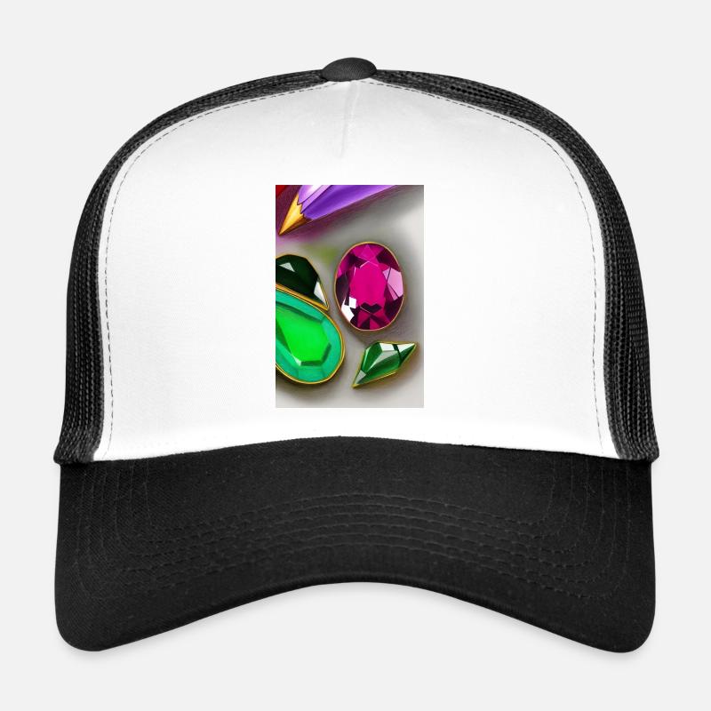 Bunte Edelsteine Trucker Cap