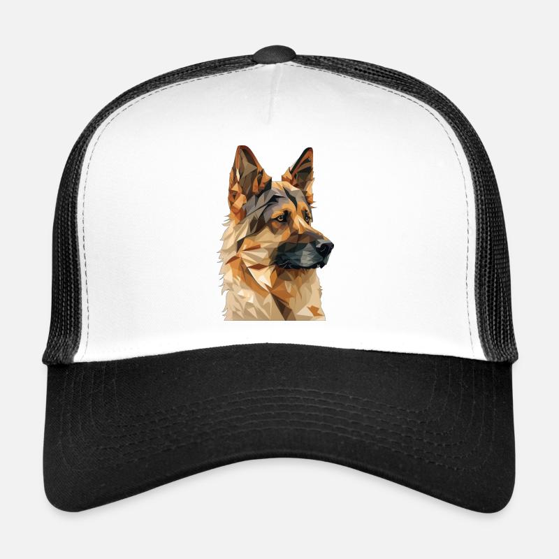 SCHÄFERHUND - Trucker Cap - Weiß/Schwarz