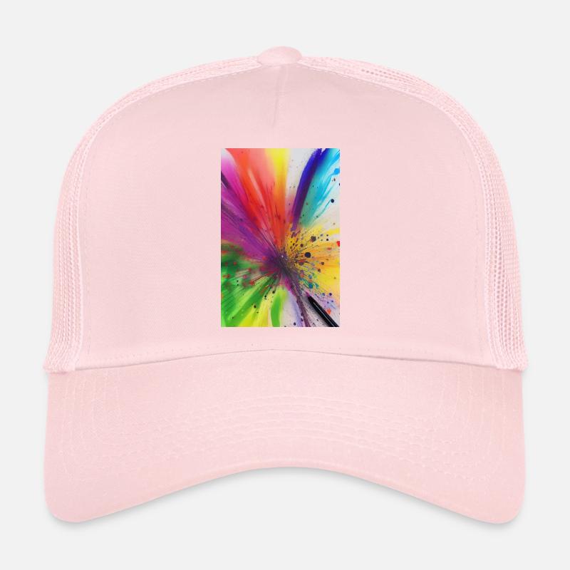Éclaboussures de couleur Casquette trucker 