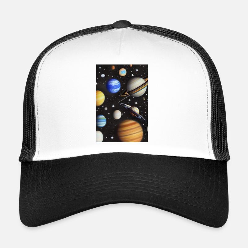 Space and planets Trucker Cap