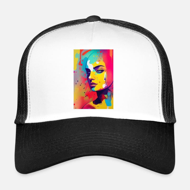 Art abstrait Casquette trucker 