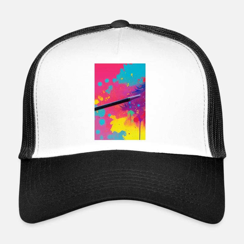 Art abstrait Casquette trucker 