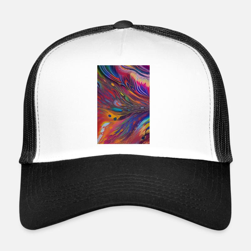 Art abstrait Casquette trucker 