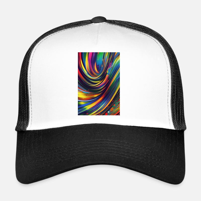 Art abstrait Casquette trucker 