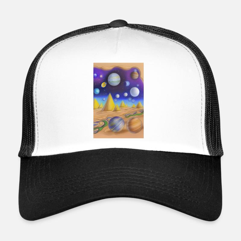 Space and planets Trucker Cap
