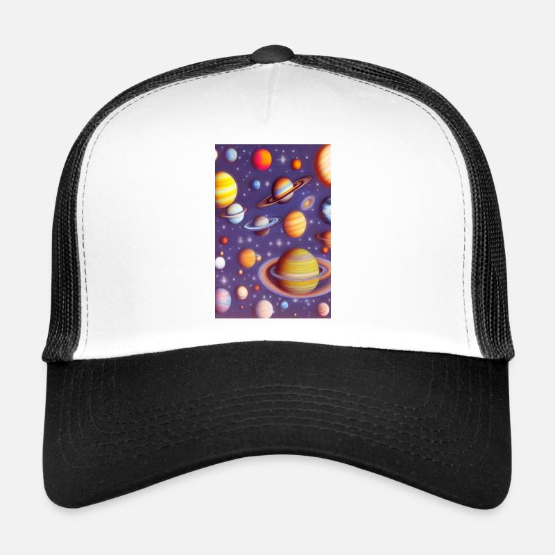 Space and planets Trucker Cap