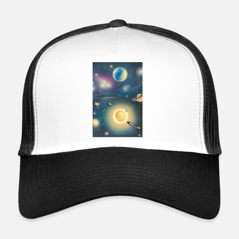 Space and planets Trucker Cap