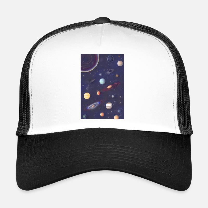 Space and planets Trucker Cap