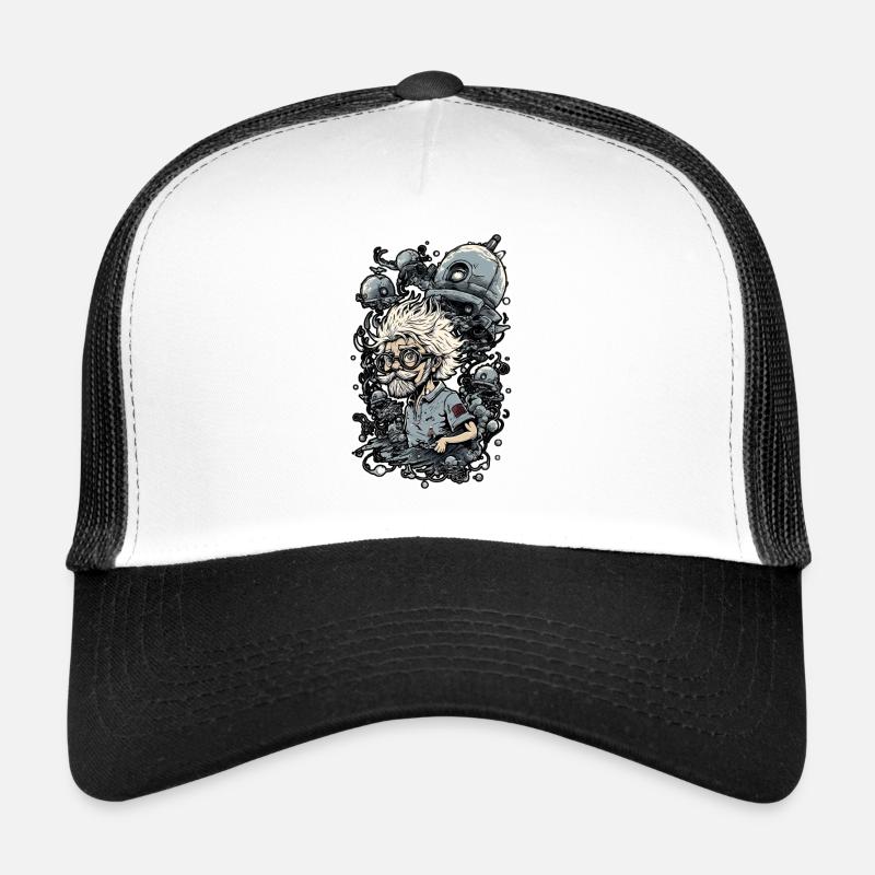 Wissenschaftliche Cartoon-Illustration, Funlaboratory Trucker Cap