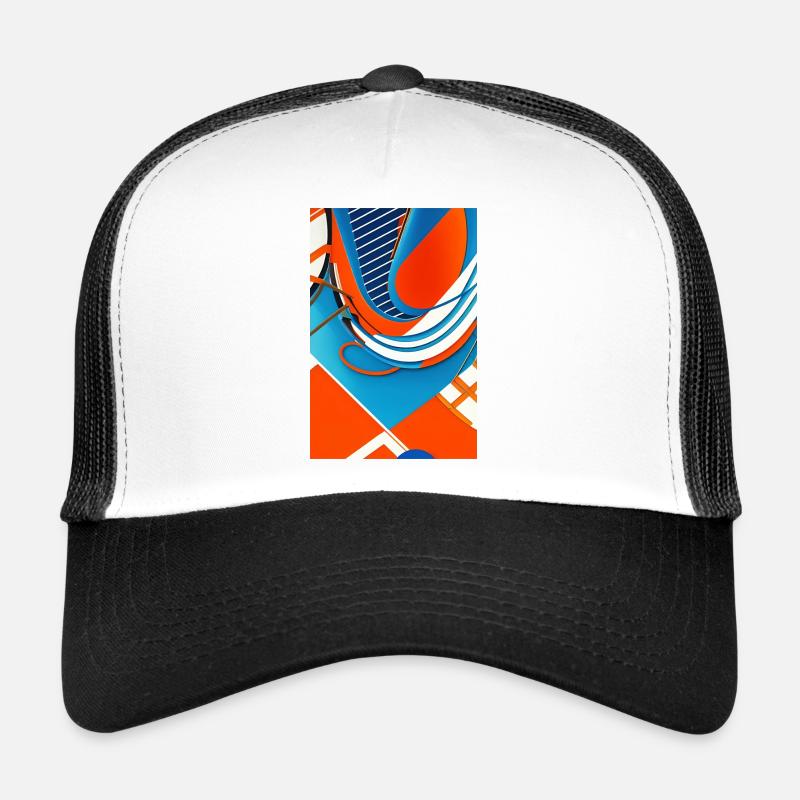 Abstract art - Trucker Cap - white/black