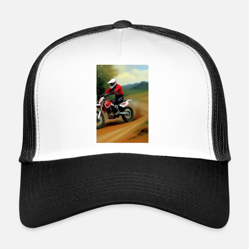 Motocross Riding Trucker Cap