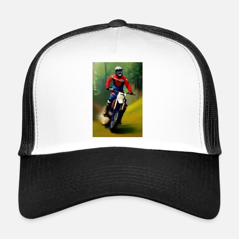 Motocross Riding Trucker Cap