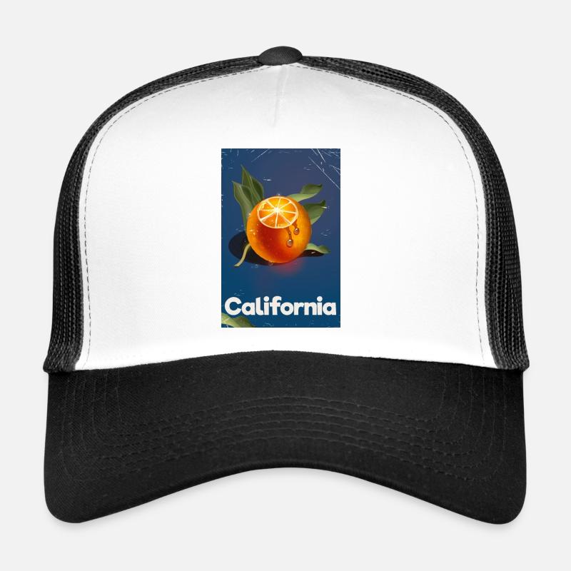 Affiche de voyage California Oranges Casquette trucker 