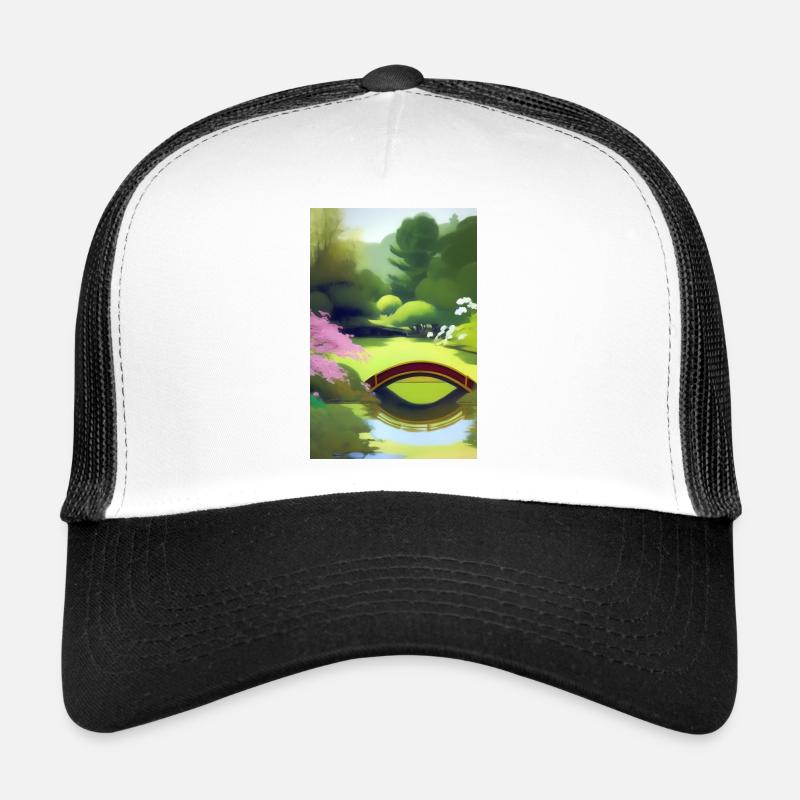 Jardin zen chinois Casquette trucker 