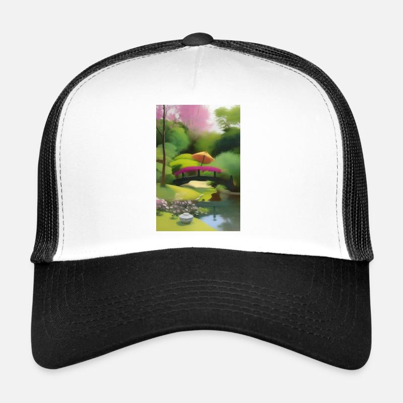Chinesischer Zen Garten Trucker Cap