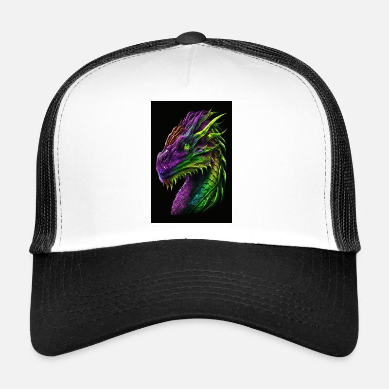 Dragon Colors - Trucker Cap - white/black
