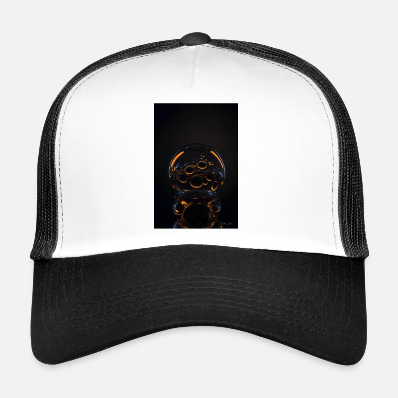 Bubbles in a bubble orange 1 Trucker Cap