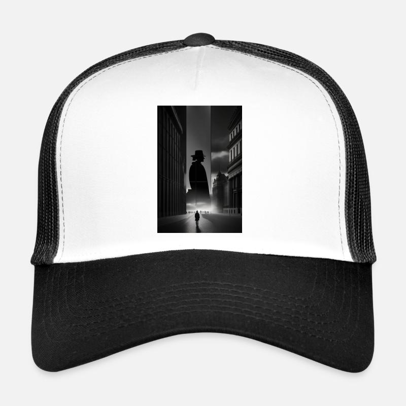 berlin black white siluette Trucker Cap