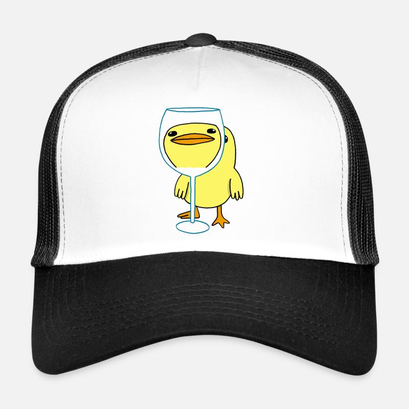 Kawaii-Küken - Trucker Cap - Weiß/Schwarz