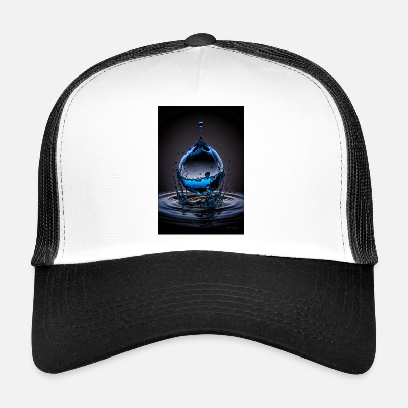 Gouttes bleues 3 Casquette trucker 