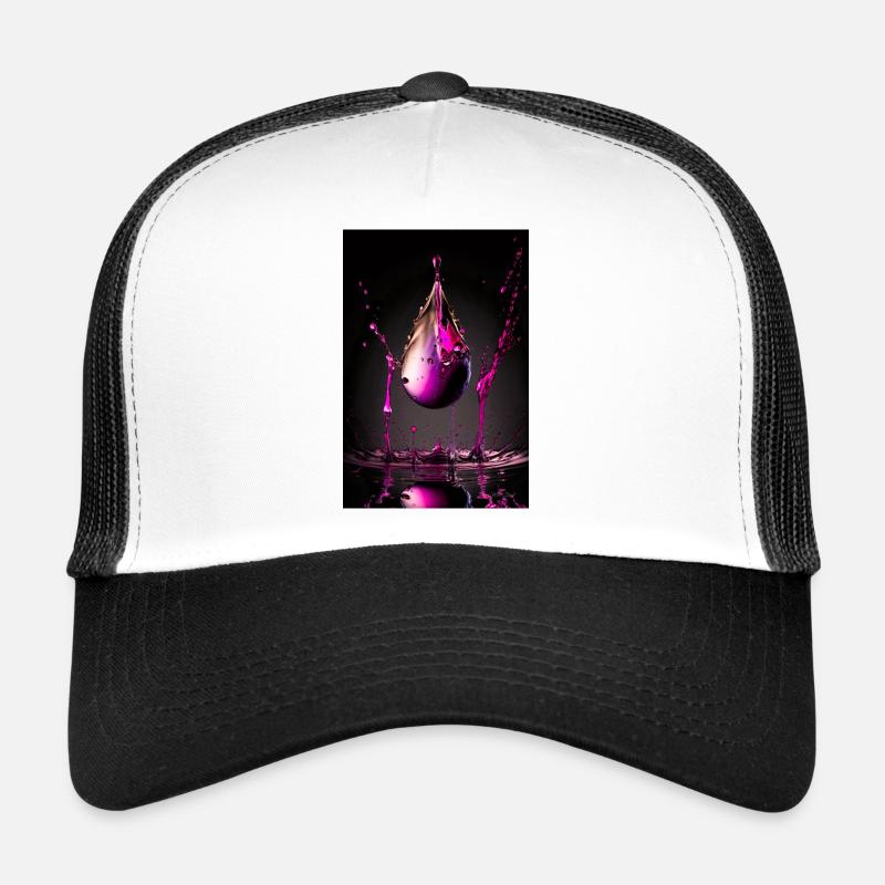 Gouttes magenta 3 Casquette trucker 