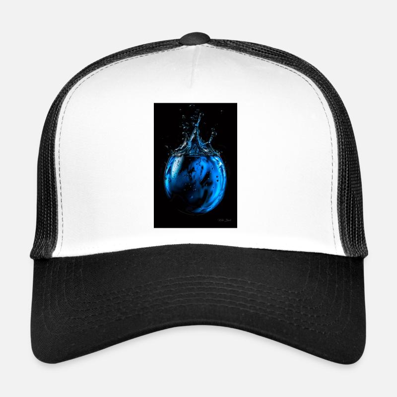 Gouttes bleues 5 Casquette trucker 