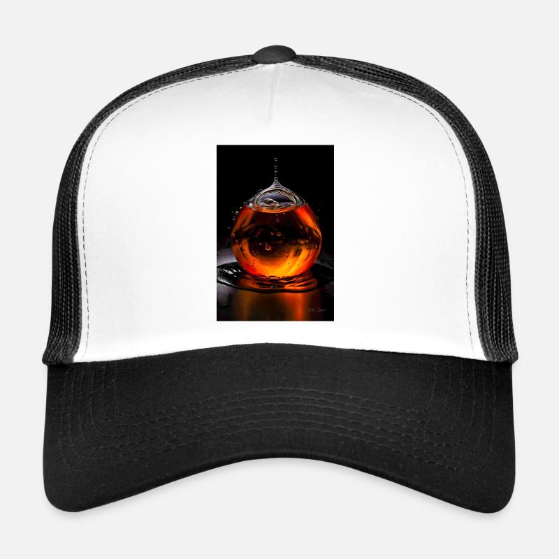 Gouttes orange 6 Casquette trucker 