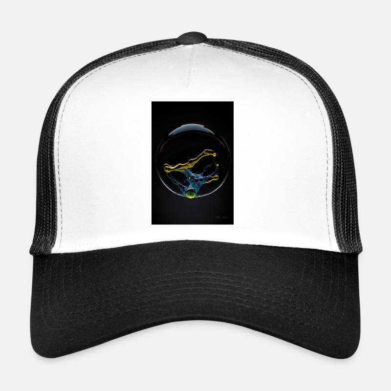 Kaos in einer Blase gelb 1 Trucker Cap