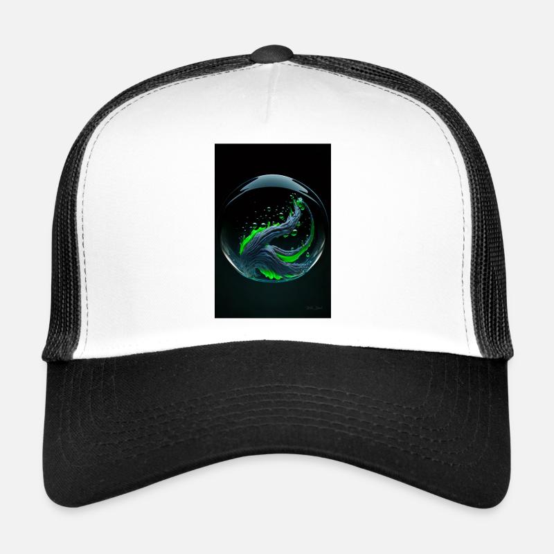 Kaos dans une bulle verte 1 Casquette trucker 