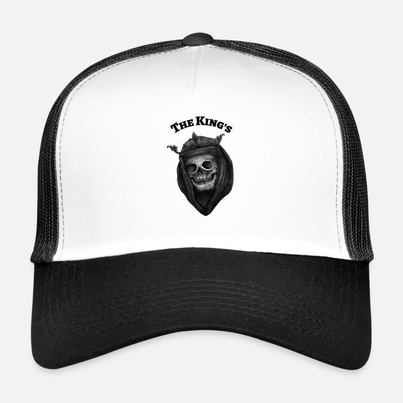 The king's - Ghostface - Trucker Cap - Weiß/Schwarz
