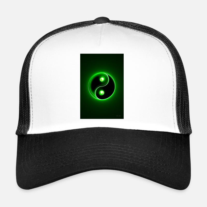Yin Yang vert 2 Casquette trucker 