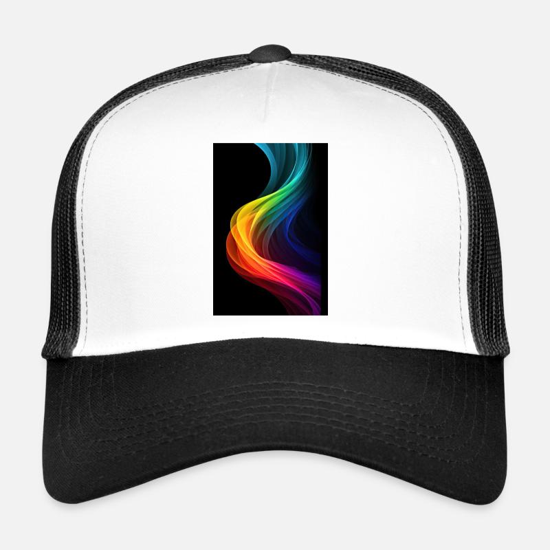 Prismatischer Dunst: Farbenfroher LGTBQ+ rauchartiger Dunst Trucker Cap