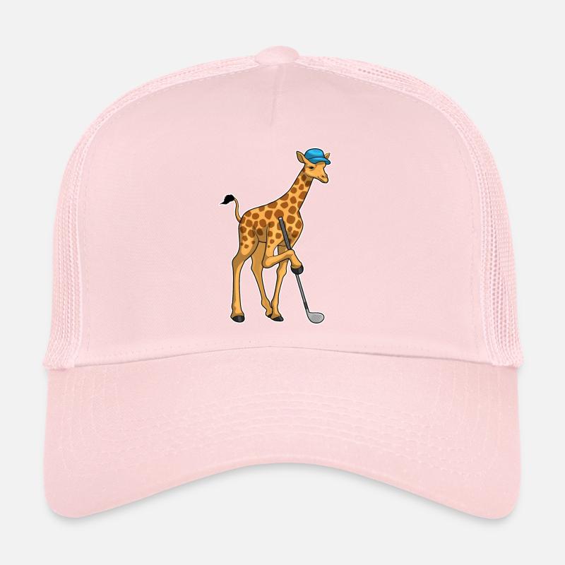 Giraffe Golf Golfschläger Trucker Cap