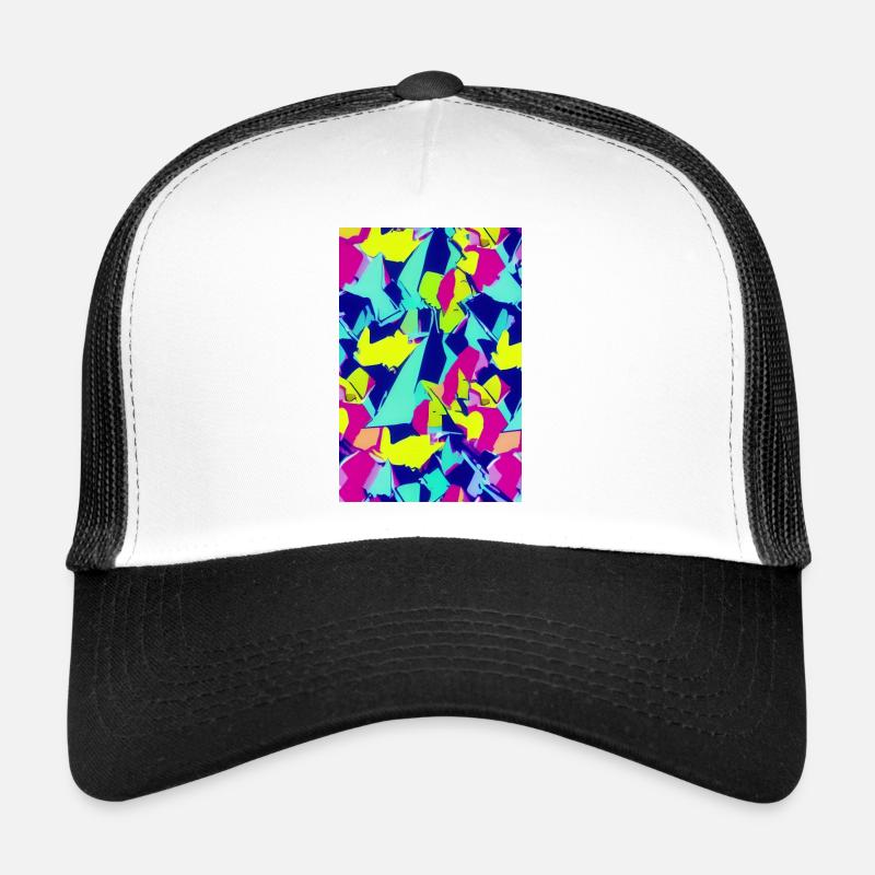 Retro Muster Bunt Trucker Cap